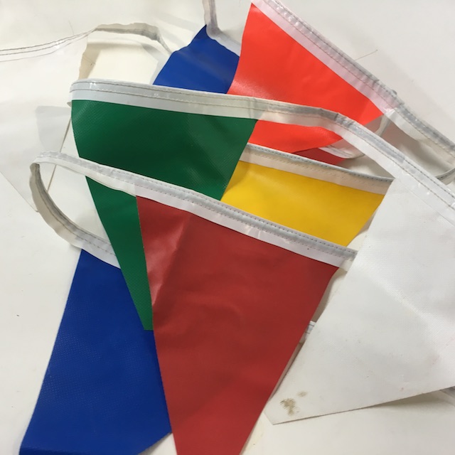 BUNTING, Plastic Multi Colour - Assorted Lengths